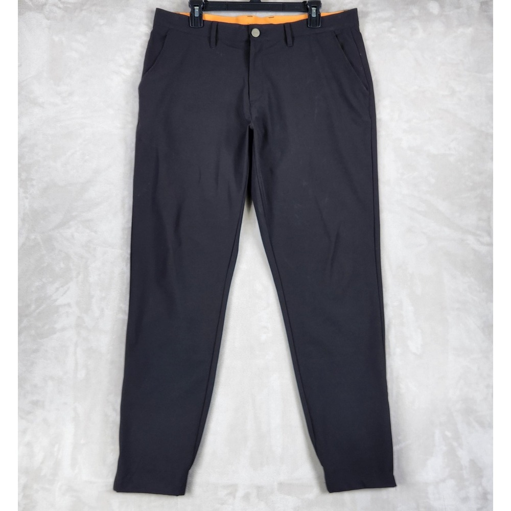 Macade Pants Mens 36x30 Black Golf Slim Fit Jogger Zip Cuff Stretch Performance